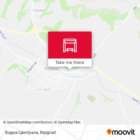 Водна Централа map