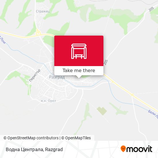 Водна Централа map
