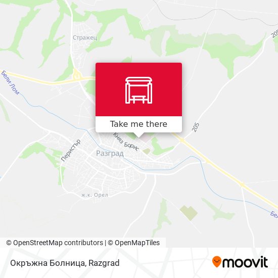 Окръжна Болница map