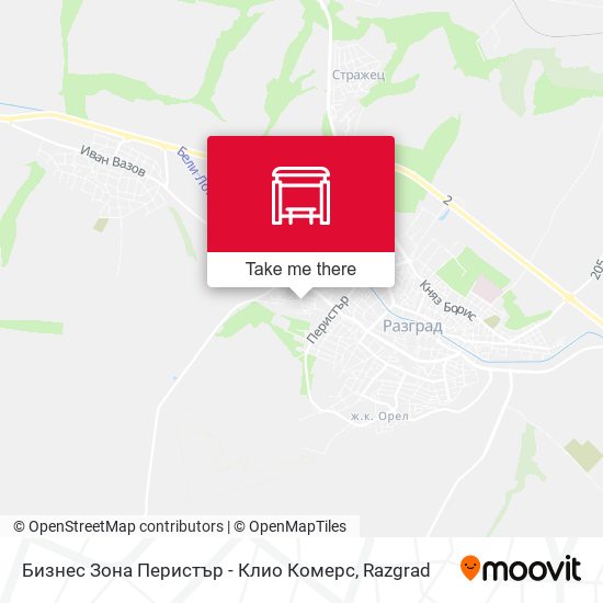 Бизнес Зона Перистър - Клио Комерс map