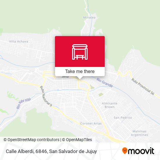 Mapa de Calle Alberdi, 6846