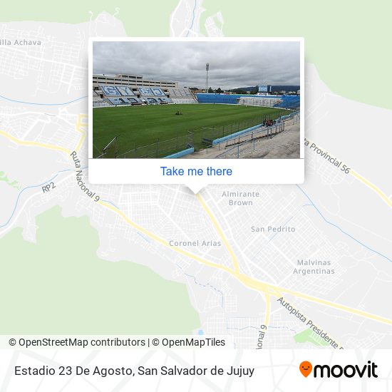 Estadio 23 De Agosto map