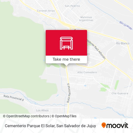 Mapa de Cementerio Parque El Solar