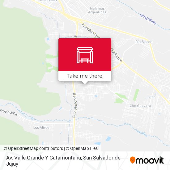 Mapa de Av. Valle Grande  Y Catamontana