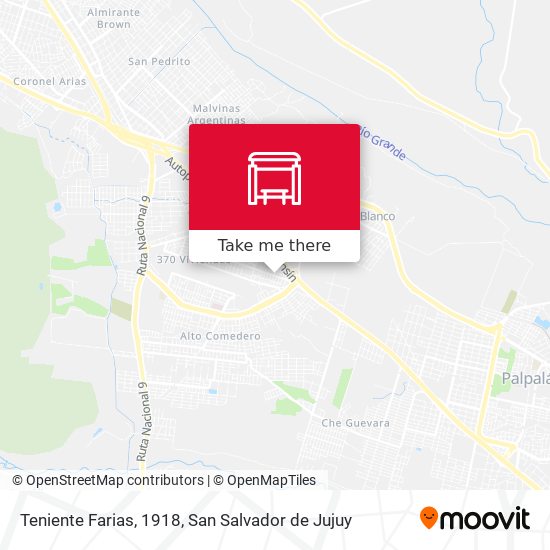 Mapa de Teniente Farias, 1918
