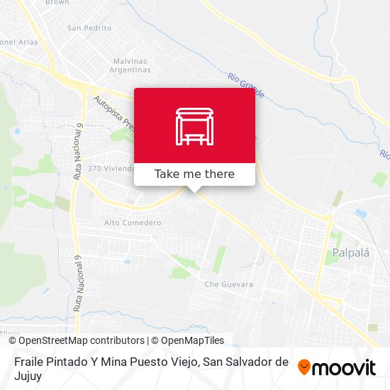 Fraile Pintado Y Mina Puesto Viejo map