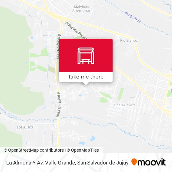 Mapa de La Almona Y Av. Valle Grande