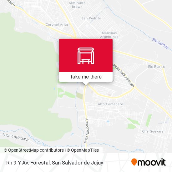 Rn 9 Y Av. Forestal map