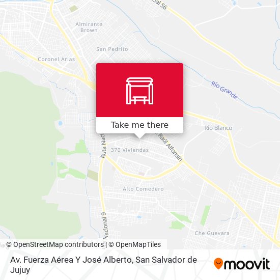 Mapa de Av. Fuerza Aérea Y José Alberto