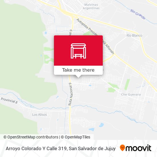 Mapa de Arroyo Colorado Y Calle 319
