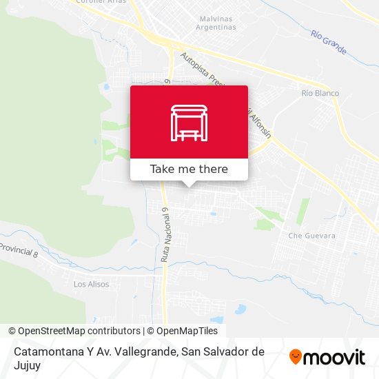 Catamontana Y Av. Vallegrande map