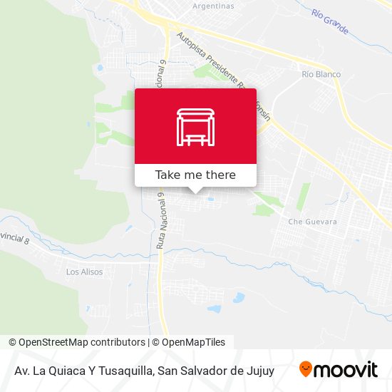 Mapa de Av. La Quiaca Y Tusaquilla