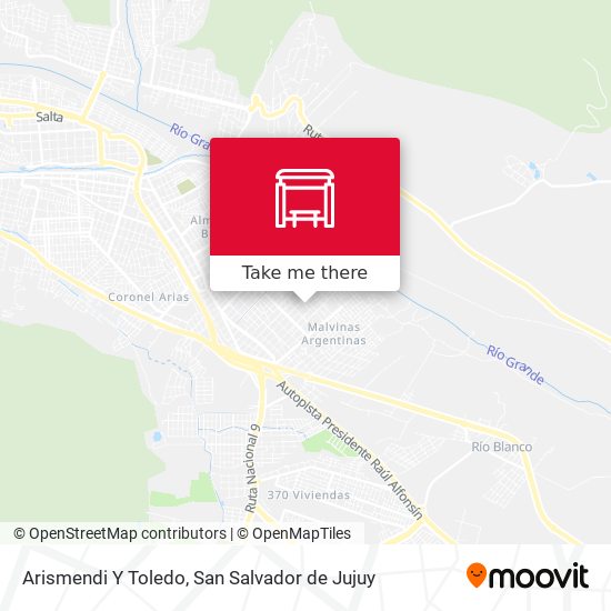 Mapa de Arismendi Y Toledo