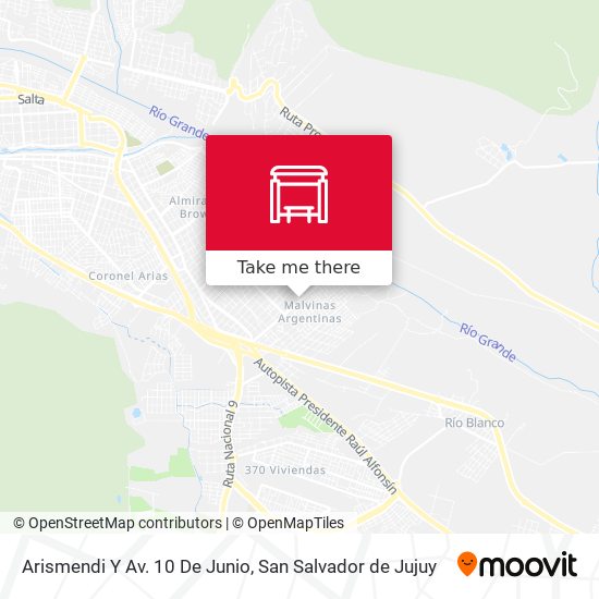 Mapa de Arismendi Y Av. 10 De Junio