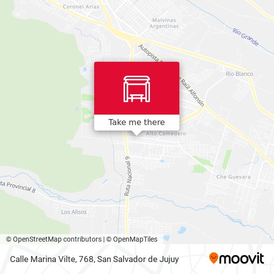 Mapa de Calle Marina Vilte, 768