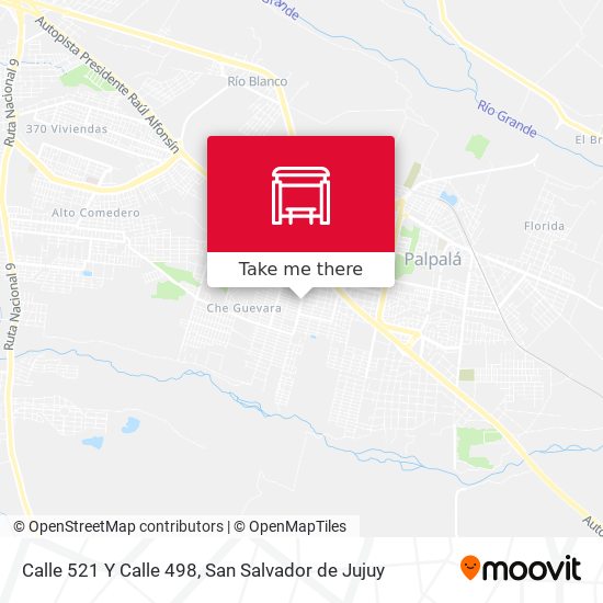 Calle 521 Y Calle 498 map
