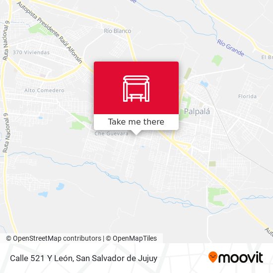 Calle 521 Y León map