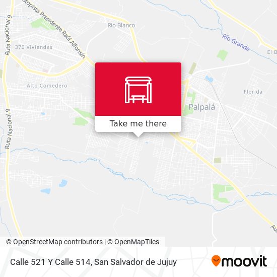 Mapa de Calle 521 Y Calle 514