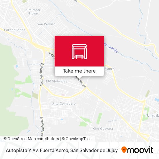 Autopista Y Av. Fuerzá Áerea map