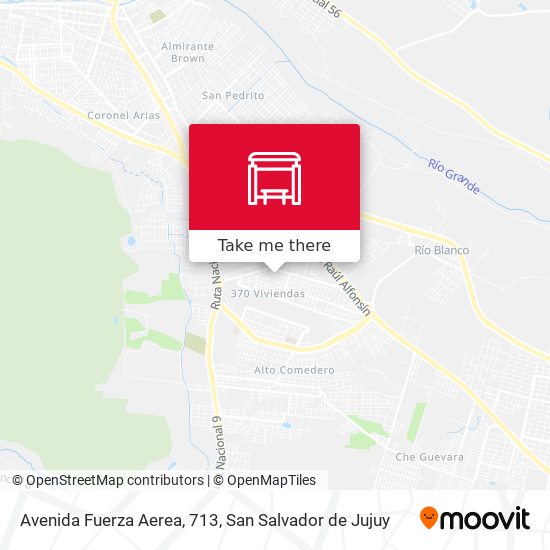 Mapa de Avenida Fuerza Aerea, 713