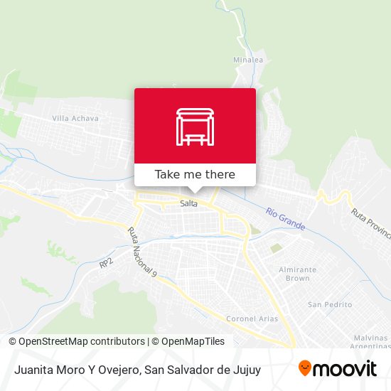 Mapa de Juanita Moro Y Ovejero