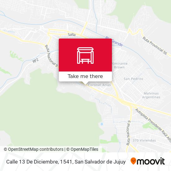 Mapa de Calle 13 De Diciembre, 1541