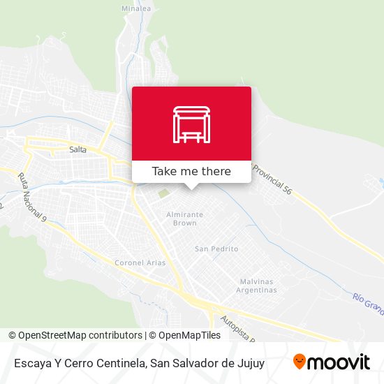 Mapa de Escaya Y Cerro Centinela