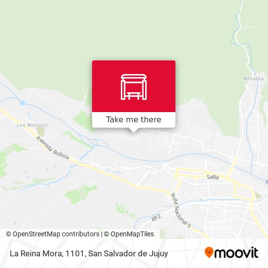 La Reina Mora, 1101 map