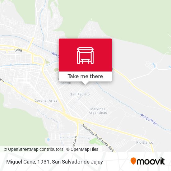Mapa de Miguel Cane, 1931