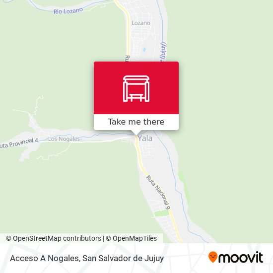 Acceso A Nogales map