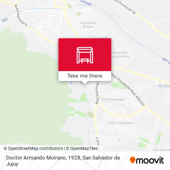 Mapa de Doctor Armando Moirano, 1928