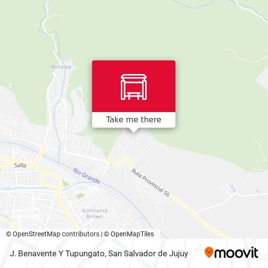 Mapa de J. Benavente Y Tupungato