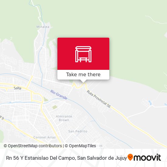 Rn 56 Y Estanislao Del Campo map