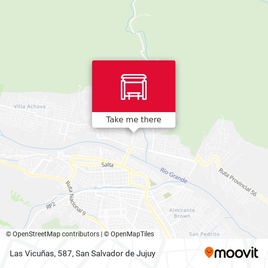 Las Vicuñas, 587 map
