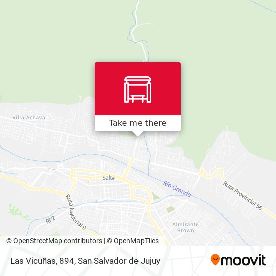 Las Vicuñas, 894 map