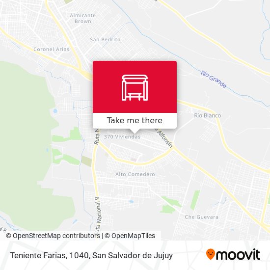 Teniente Farias, 1040 map