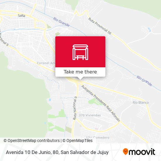 Mapa de Avenida 10 De Junio, 80