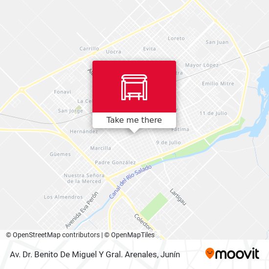 Mapa de Av. Dr.  Benito De Miguel Y Gral. Arenales