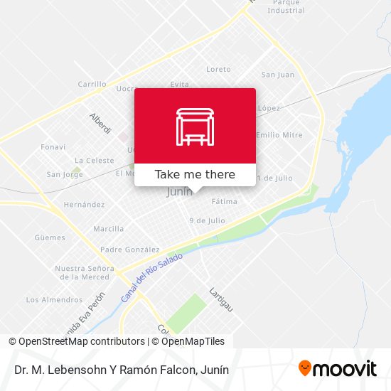 Dr. M. Lebensohn Y Ramón Falcon map