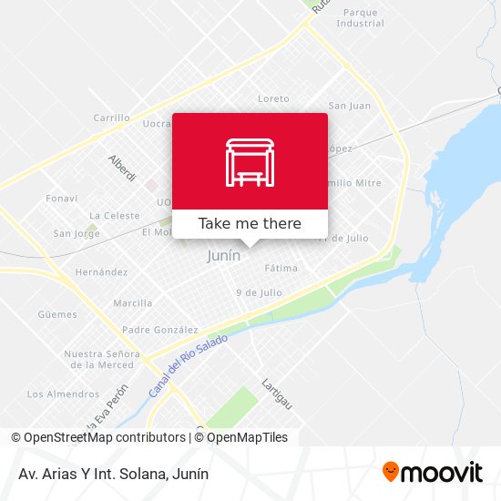 Av. Arias Y Int. Solana map