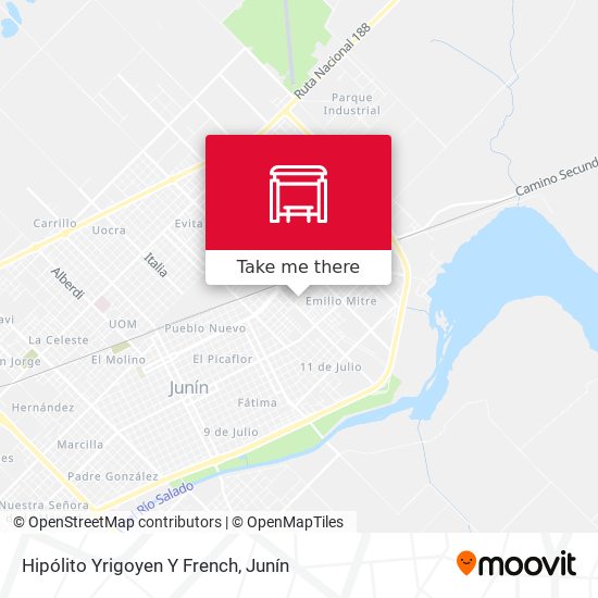 Mapa de Hipólito Yrigoyen Y French