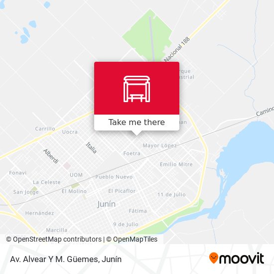 Mapa de Av. Alvear Y M. Güemes