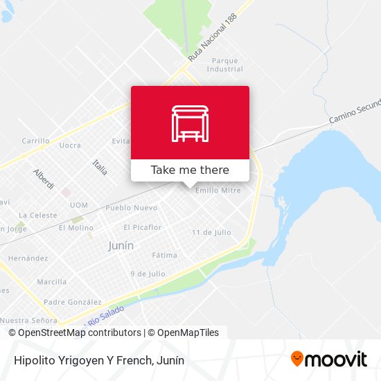 Mapa de Hipolito Yrigoyen Y French