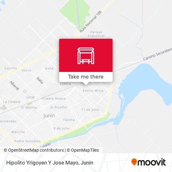 Mapa de Hipolito Yrigoyen Y Jose Mayo