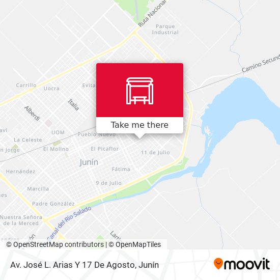 Av. José L. Arias Y 17 De Agosto map