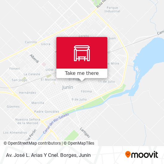 Av. José L. Arias Y Cnel. Borges map