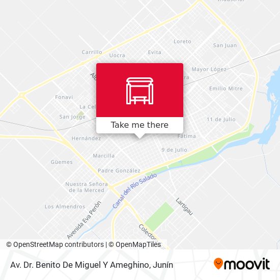 Mapa de Av. Dr. Benito De Miguel Y Ameghino
