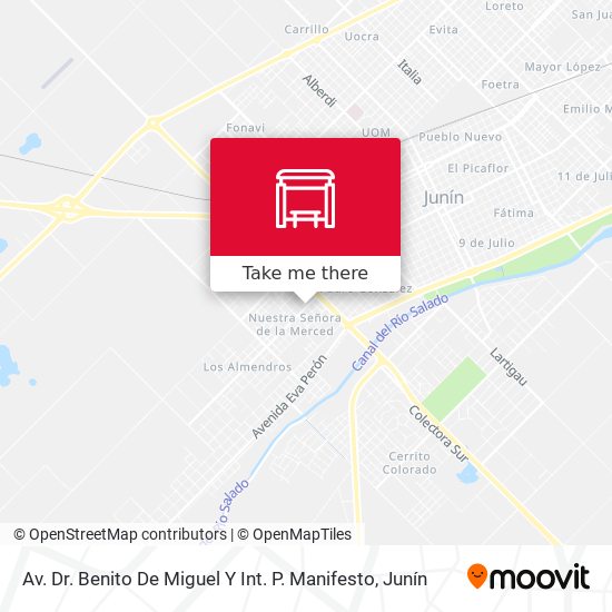 Mapa de Av. Dr. Benito De Miguel Y Int. P. Manifesto