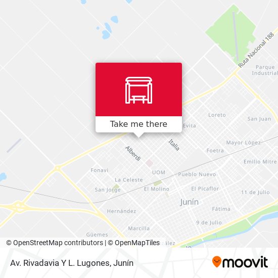 Mapa de Av. Rivadavia Y L. Lugones