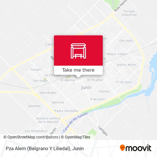 Pza Alem (Belgrano Y Liliedal) map